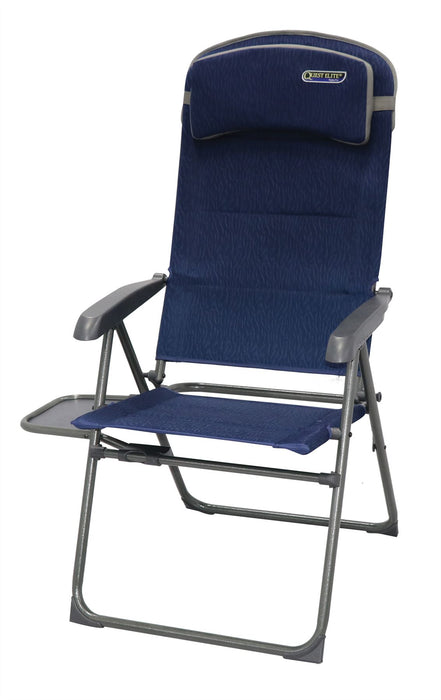 Quest Ragley Pro Recline Camping Caravan Chair with Side Table Quest - UK Camping And Leisure