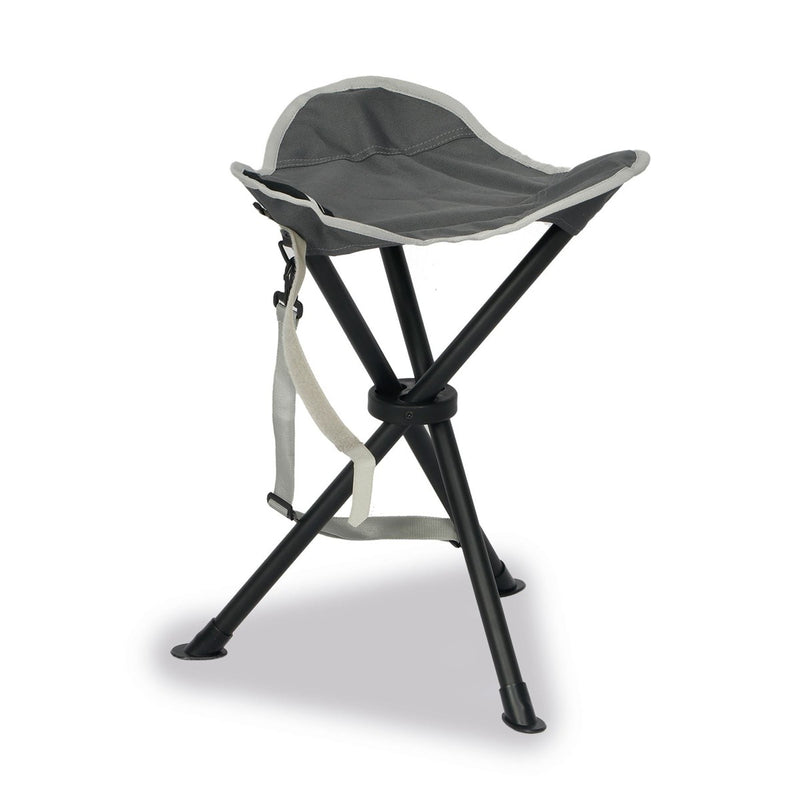 Quest Autograph Devon Stool Foot Rest (Black Edition) Quest - UK Camping And Leisure