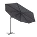 Dellonda Cantilever Parasol with 360 Rotation, Tilt & Cover 3m - Grey Dellonda - UK Camping And Leisure