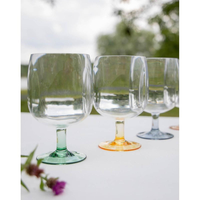 Bo-Camp Pastel Collection Wine Glass Ornans 250 ml 4 Pieces Bo-Camp - UK Camping And Leisure
