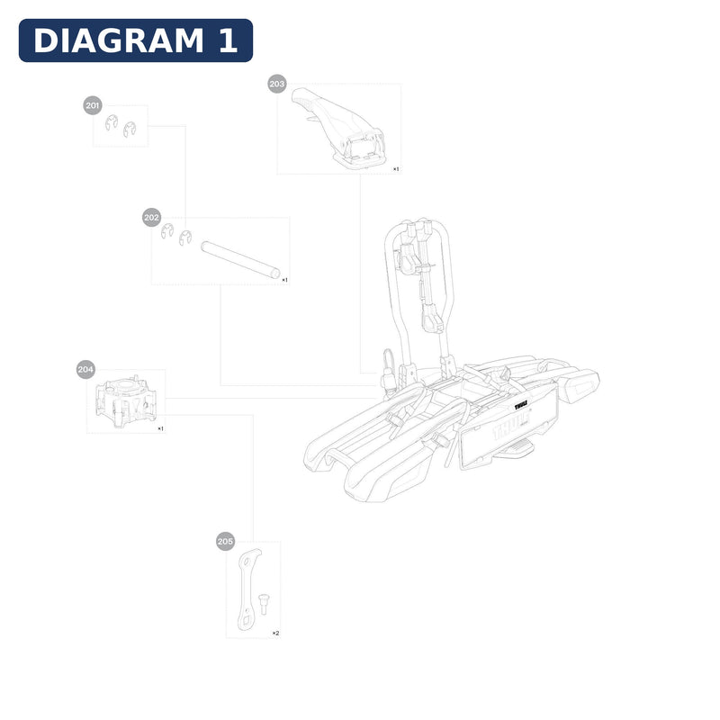 Thule Wheel Strap - Spare Part for Roof Racks
