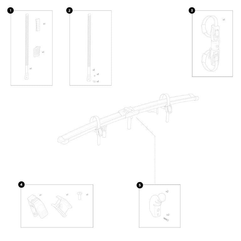 Thule Release Lever Add-On Spare Part 1500055291