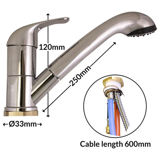 Single Lever Kama Julia Shower Mixer for Caravan/Motorhome Nova - UK Camping And Leisure