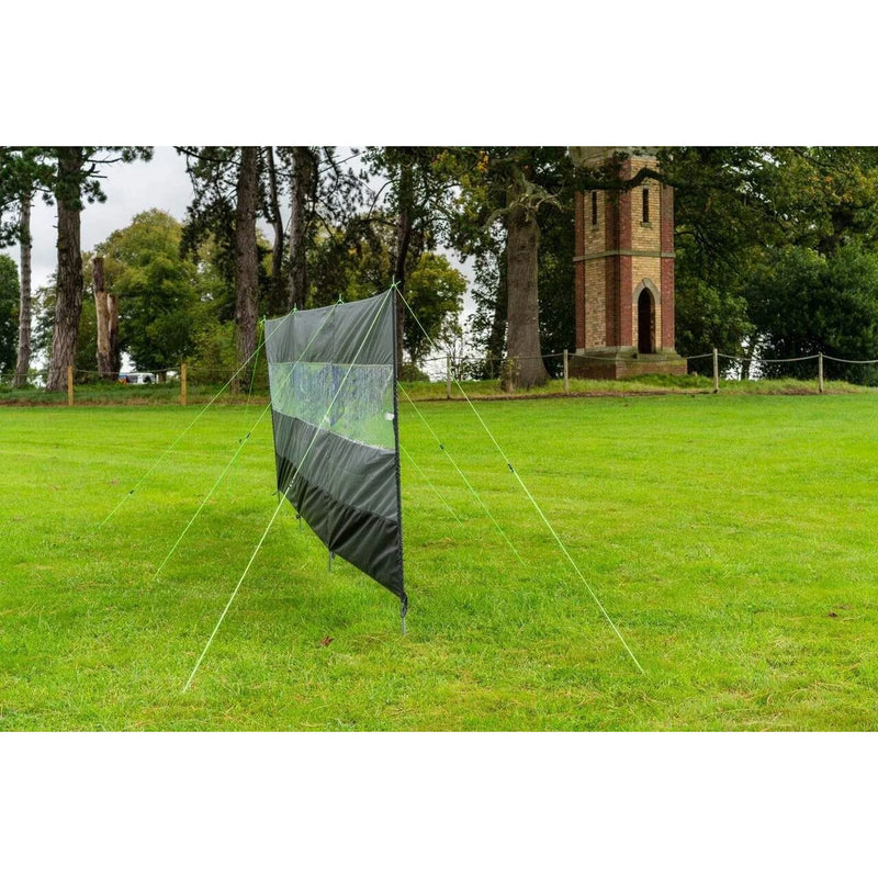 Olpro Charcoal Compact Vision Windbreak - 4m Outdoor Privacy Barrier
