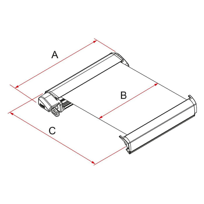 Fiamma F80s fits Fiat Ducato 320 Awning Deep Black Royal Grey Fiamma - UK Camping And Leisure