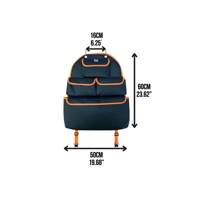 Olpro Rear Single Seat Storage Organiser - Orange - View 4