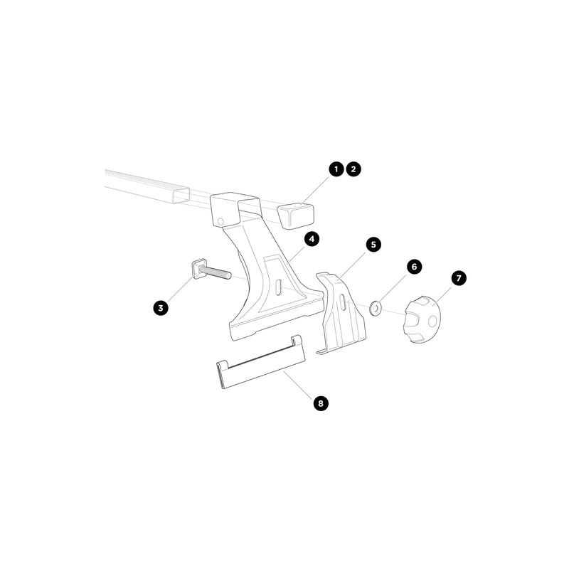 Thule Sleeve 200 Rain Gutter Feet Spare Part