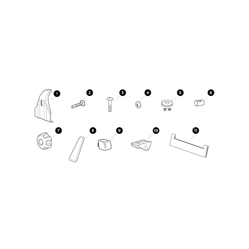 Thule M8x43mm Screw 1500050238