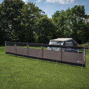 Maypole 5 Panel Steel Poled PVC Windbreak 800cm | lightweight, UPF, UV protection, family camping