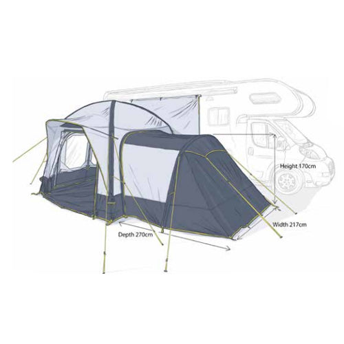 Maypole Annexe for Crossed Air Driveaway Awnings 9546 Campervan Motorhome
