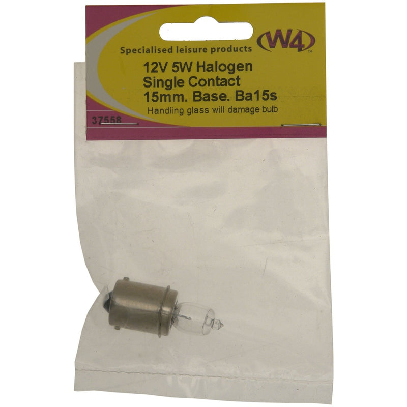 W4 Halogen Bulb 5W 12V 15Mm 37558 W4 - UK Camping And Leisure