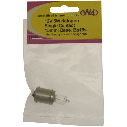 W4 Halogen Bulb 5W 12V 15Mm 37558 W4 - UK Camping And Leisure
