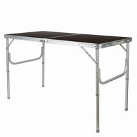 Leisurewize Folding Camping Table with Adjustable Legs Outdoor 120x60x70CM