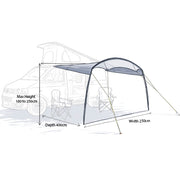 Maypole Romsley Campervan Fibreglass Sun Canopy | lightweight, fibreglass pole, motorhome