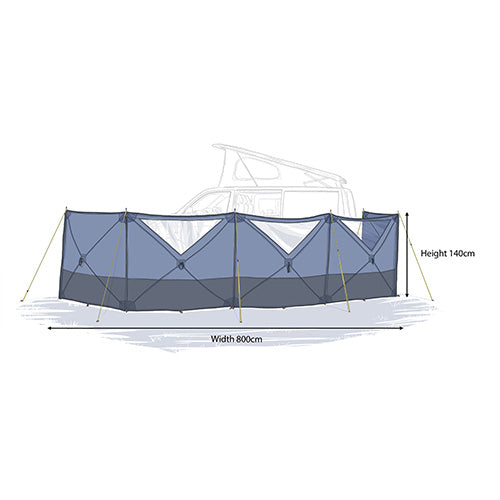 Maypole 5 Panel Pop-Up Windbreak