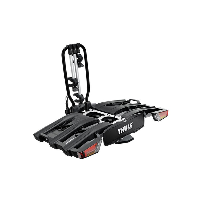 Thule EasyFold XT three-bike platform towbar bike rack black/aluminium Towbar Bike Rack Thule - UK Camping And Leisure