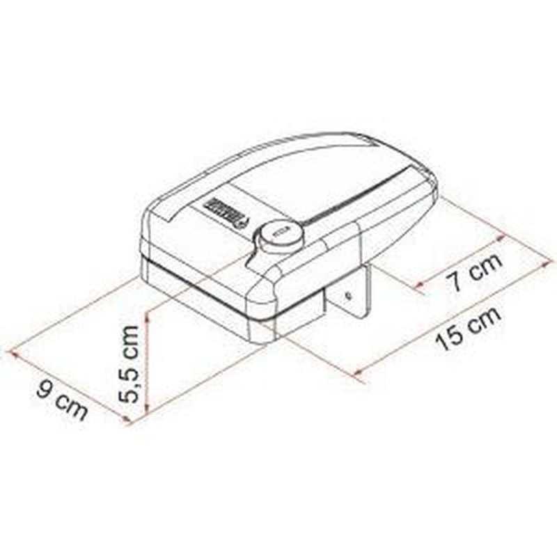 Fiamma Safe Door Frame 3 Grey New 08022-02G Fiamma - UK Camping And Leisure