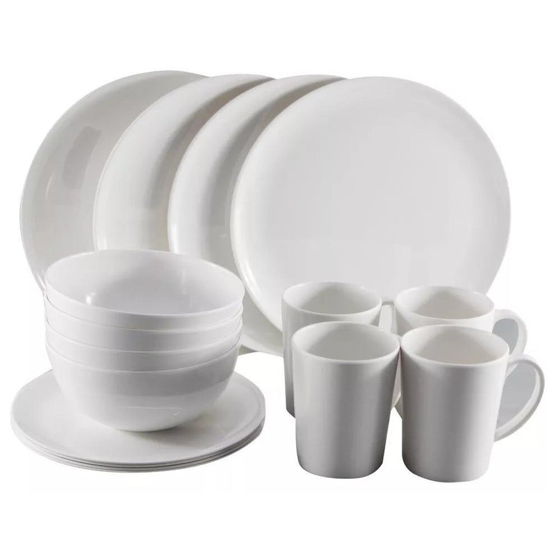 Camptech Victoria 16 Piece Melamine Picnicware Camping Dinner Set Camptech - UK Camping And Leisure