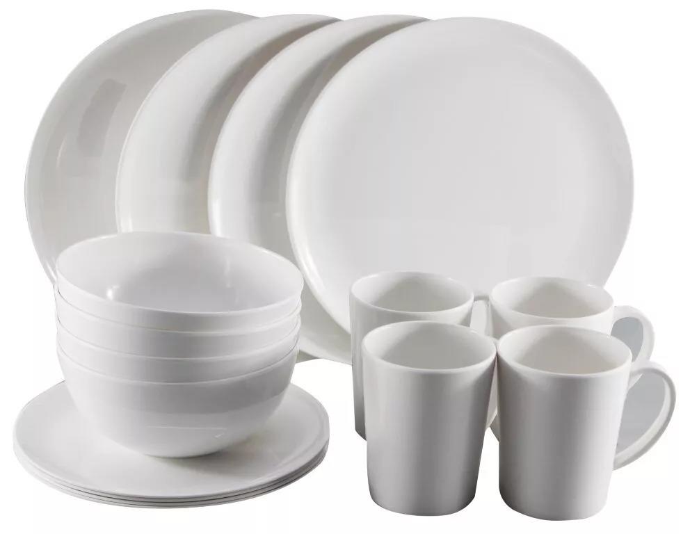 Camptech Victoria 16 Piece Melamine Picnicware Camping Dinner Set Camptech - UK Camping And Leisure