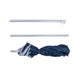 Bo-Camp Parasol Compact 3 Pieces Polyester Dia 160cm Blue Bo-Camp - UK Camping And Leisure