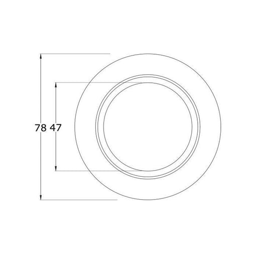 Lock Ring Metal Black � 78Mm Diameter - Image 2 of 2 | UK Camping and Leisure
