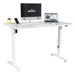 Dellonda Single Motor  Adjustable-Height Electric Sit/Stand Desk - White Desktop Dellonda - UK Camping And Leisure