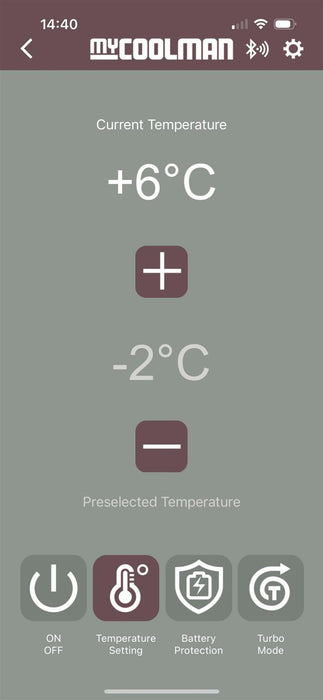 myCOOLMAN 60L Portable Fridge/Freezer Single Zone 12/24V DC + 240V AC Bluetooth App Control