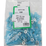 AMC Blue Heat Shrink Ring Terminal (4.3mm ID / 100 Pack) AMC - UK Camping And Leisure