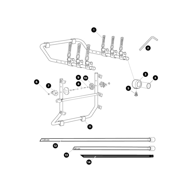 Thule Stripe Roof Rack 1200mm Cargo Carrier