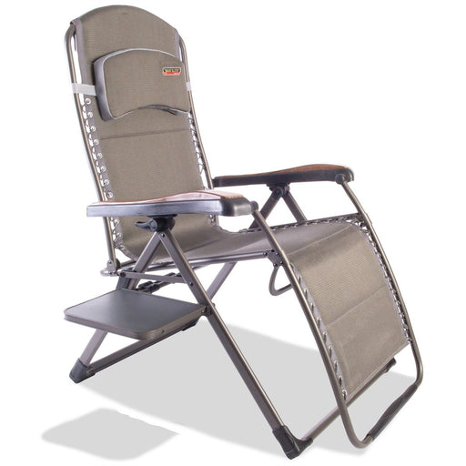 Quest Naples Pro Relax XL Camping Caravan Chair with Side Table Quest - UK Camping And Leisure