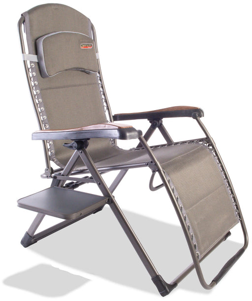Quest Naples Pro Relax XL Camping Caravan Chair with Side Table Quest - UK Camping And Leisure