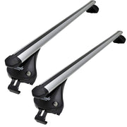 Summit SUP-957E Premium Integrated Railing Bar for Cars with Running Rails, Aluminium, Set of 2 - Summit Shop