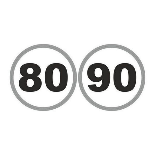 French Speed Limit Stickers 80/90kmh for Caravans and Motorhomes Nova - UK Camping And Leisure