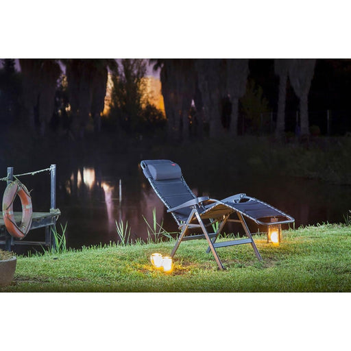 Crespo Zero Gravity Chair AL/232 Deluxe Dark Grey Crespo - UK Camping And Leisure