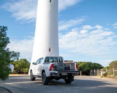 myCOOLMAN 78L Icebox Large Heavy-Duty Hard Cooler with Drain Plug, Tie-Down Points & Bottle Opener