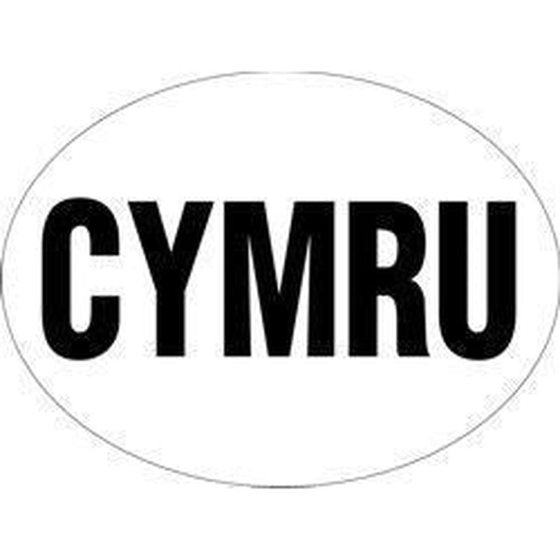 W4 Cymru Sticker Large Oval Sticker 37143 W4 - UK Camping And Leisure
