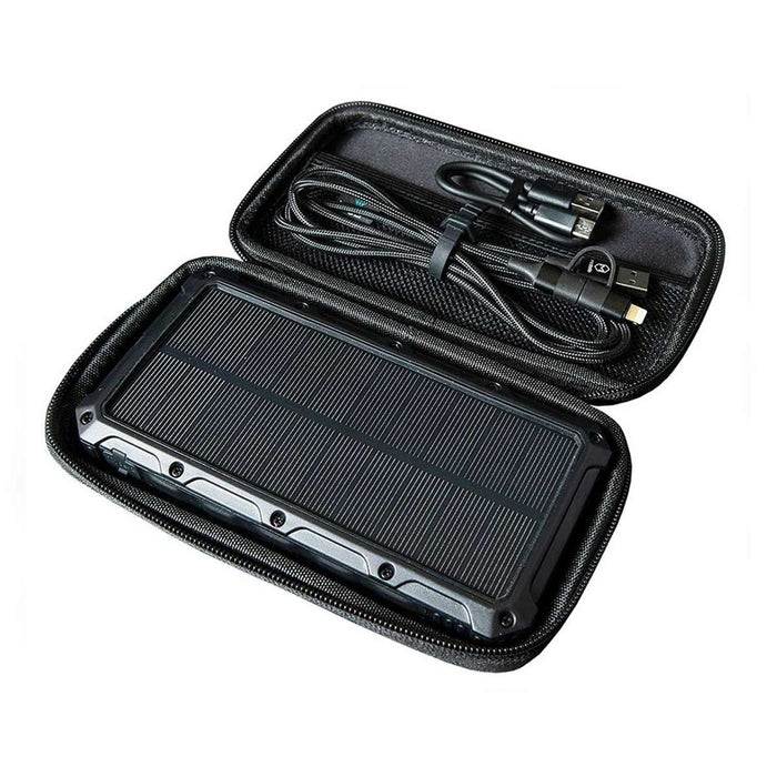 Wolf Outdoors SPB-16 Solar Power Bank with Case and 3in1 Lead Wolf Outdoors - UK Camping And Leisure
