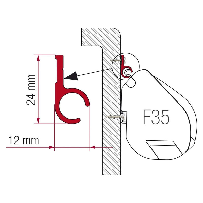 Fiamma F45 Adaptor Kit High Roof 98655-317 Fiamma - UK Camping And Leisure