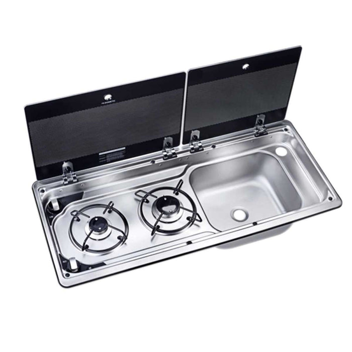 Dometic MO 9722R Burner Hob & RH Sink Unit (2 Burners / No Ignition) Dometic - UK Camping And Leisure