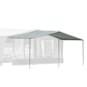 Isabella Front Sun Canopy Atlas Awning with Mega Frame | poled, porch