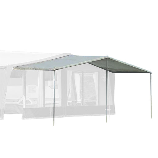 Isabella Front Sun Canopy Atlas Awning with Mega Frame | poled, porch
