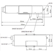 Heatsource HS2000E Blown Air Heater - Efficient & Compact Heating Heatsource - UK Camping And Leisure