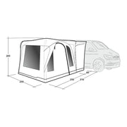 Outwell Daytona Driveaway Air Awning Grey Outwell - UK Camping And Leisure