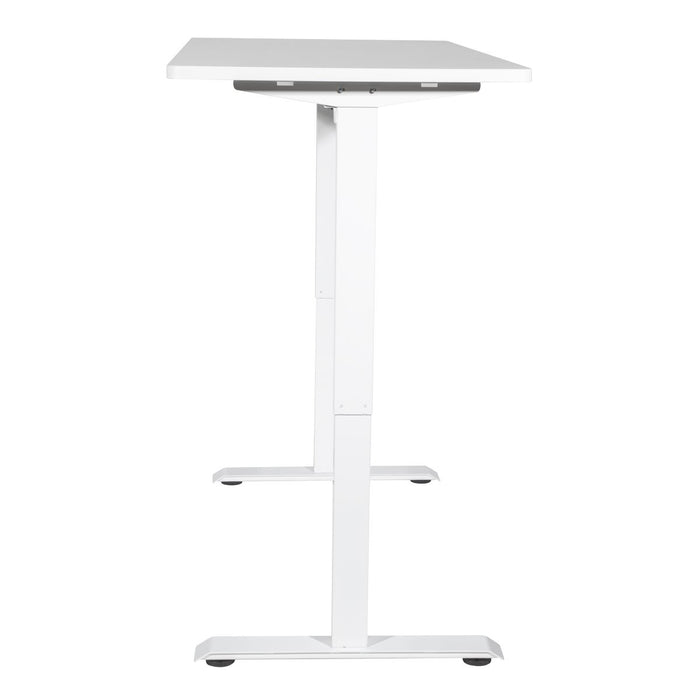 Dellonda Single Motor  Adjustable-Height Electric Sit/Stand Desk - White Desktop Dellonda - UK Camping And Leisure