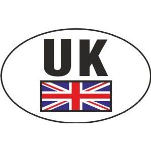 W4 Uk Small Sticker Oval 101Mm X 64Mm 37192 W4 - UK Camping And Leisure