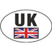 W4 Uk Small Sticker Oval 101Mm X 64Mm 37192 W4 - UK Camping And Leisure