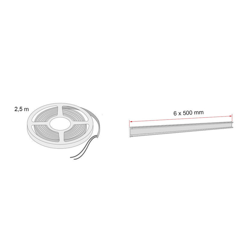 Fiamma Kit LED Strip Awning F43 (98655Z172) - Image 3 of 3 | Awnings & Accessories > Awnings > Motorhome Awnings | UK Camping and Leisure