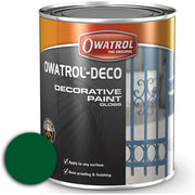 Owatrol Deco Anti Corrosive Gloss Paint (Green RAL 6009 750ml) for Metal Protec Owatrol - UK Camping And Leisure