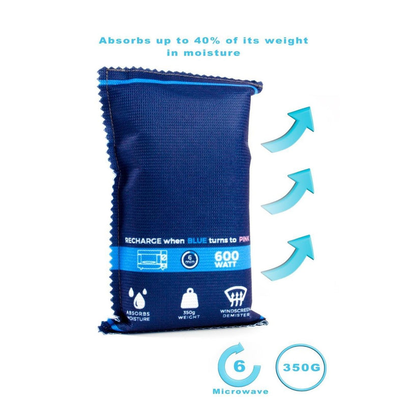3x Car Home Dehumidifier Large Dry Bag Moisture Killer Absorber Pad Reusable Microwave UKB4C - UK Camping And Leisure