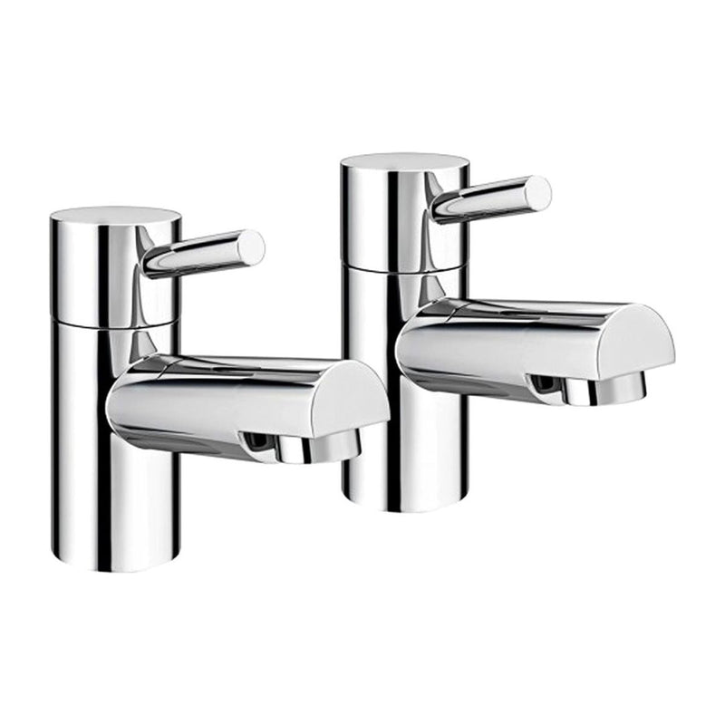 AG Risby Lever Style Basin Taps (Pair) Chrome AG - UK Camping And Leisure